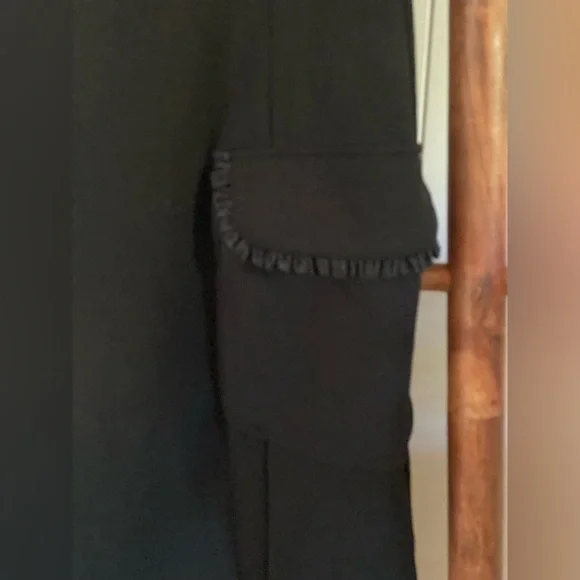 Nanette Lepore Black Midi Dress with Button Detail - Picture 4 of 9